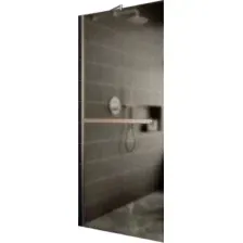 Душевая стенка MaybahGlass 109x195 MGD-710-5ш (бронзовое матовое стекло/хром матовый)