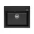 Мойка AquaSanita Rock SQR 101 601 AW black metallic