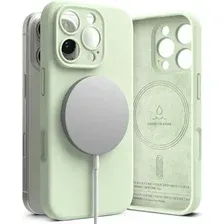 Чехол для телефона Ringke Silicone Magnetic Magsafe для Apple iPhone 16 Pro Max Soft Mint