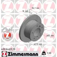 Тормозной диск ZIMMERMANN 400.6469.20 полный , задняя ось