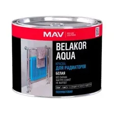Краска BELAKOR AQUA Для радиаторов белая п/мат  0,5л (0,5кг)