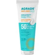 Крем солнцезащитный для лица и области декольте AGRADO SPF50+, 75 мл