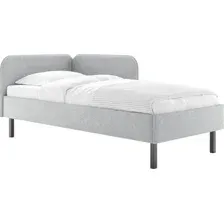 Кровать Сонум Юта 90x200 (рогожка пепельный)
