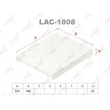 Салонный фильтр LYNXAUTO LAC-1808 FIAT Bravo II 07> / Stilo 01>