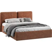 Кровать Трия Токио с ПМ 1600 Тип 1 (велюр Brut Terracot 13)
