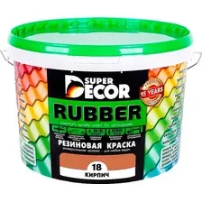 Краска Super Decor Резиновая №18 Кирпич (6кг)
