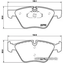Тормозные колодки Brembo P06057