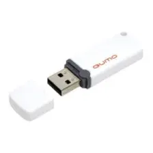 Флеш карта QUMO 16GB USB 2.0 Optiva 02 White, белый корпус (QM16GUD-OP2-white) белая картонная упаковка
