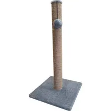 Когтеточка Cat House Столбик 75, джут серый