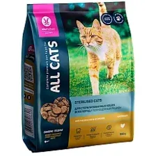 All Cats для стерилизованных кошек (Курица) 350 г