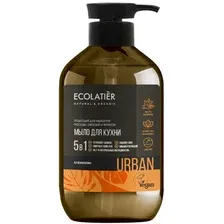 Мыло жидкое Ecolatier Urban Кухонное, клементин, 600 мл