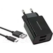 Сетевое зарядное Atomic U400 USB Type-C (черный)