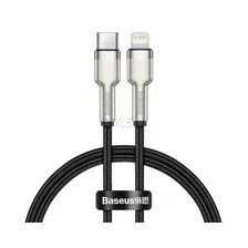 Кабель BASEUS CATLJK-01 Cafule Series Metal Data Cable Type-C to Lightning 20W 0.25m Black