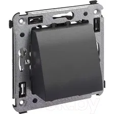 Вывод кабеля DKC Avanti 4412983 (черный матовый)