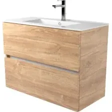 Дабер Тумба под умывальник 011 WeltWasser Deilbach 7517-60 Т11.6W.0.6Б (дуб канзас коричневый/белый)