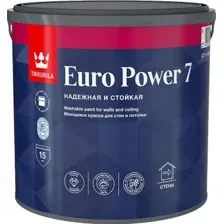 Краска Tikkurila Euro Power 7 9 л (база А, матовая)