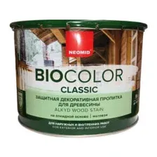 Защитно-декоративный состав Neomid BIO COLOR CLASSIC, орех, 9 л