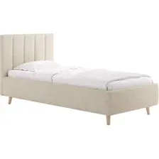 Кровать Сонум Alma 90x200 (замша кремовый)