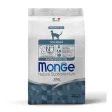 Сухой корм для кошек Monge Superpremium Monoprotein Sterilised Trout 400 г