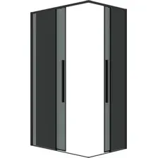 Душевой уголок Grossman Galaxy 120x80x195 300.K33.01.1280.21.10 (черный матовый/тонированное стекло)