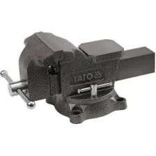 Тиски слесарные 200 мм поворотные с наковальней YATO (YT-6504)