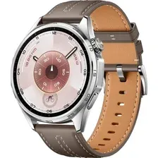 HUAWEI WATCH GT 6 46 ММ (СЕРЕБРИСТЫЙ, С КОРИЧНЕВЫМ КОЖАНЫМ РЕМЕШКОМ)
