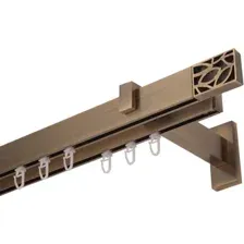 Карниз для штор Lm Decor Флэт Лайн Грид двойной (антик, 4.0м)