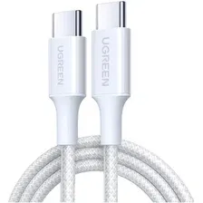 Кабель Ugreen L502 USB Type-C - USB Type-C (2 м, белый)