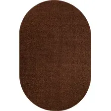 Ковер для жилой комнаты Merinos Lana T600-OVAL-BROWN (1.2x1.8)