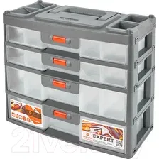 Ящик для инструментов Blocker Expert 4 / BR3789 СРСВЦОР (серый/свинцовый/оранжевый)