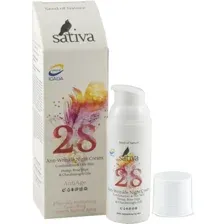 Крем-флюид для лица Sativa ночной, коррекция морщин, №28, 50 мл