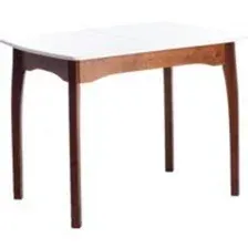 Кухонный стол TetChair Caterina 100+30x70x75 (коричневый/белый)