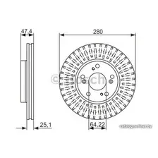Тормозной диск Bosch 0986479625