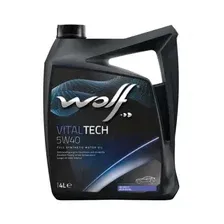 Моторное масло WOLF VitalTech 8311192 5W-40 синтетическое 4 л