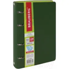 Тетрадь Brauberg Joy / 129991 (120л, зеленый/светло-зеленый)