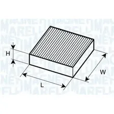 Салонный фильтр MAGNETI MARELLI 350203062010