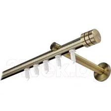 Карниз для штор Lm Decor Цилиндр 19мм 1р (антик, 2.4м)