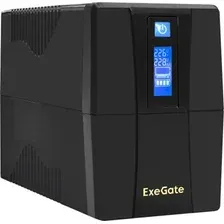 Источник бесперебойного питания ExeGate Power Smart ULB-1000.LCD.AVR.2SH.RJ.USB EX292792RUS