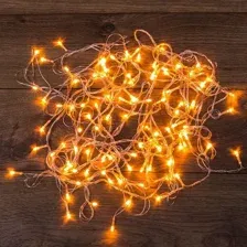 Гирлянда светодиодная 100LED 10 м., теплый белый арт. 303-063