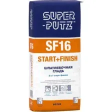 Шпатлевка SUPER-PUTZ SF16 START+FINISH Шпатлевочная гладь 2кг
