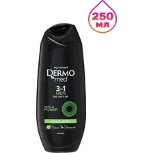 Гель для душа мужской Dermomed Total & Power, 250 мл