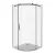 Душевой уголок Good Door Galaxy R 100x100 (прозрачное/хром)