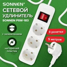 Сетевой фильтр Sonnen PSW-503 513661 (3 розетки, 5м)