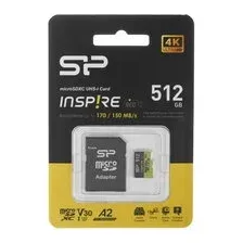 Карта памяти Silicon Power Inspire microSDXC 512 ГБ