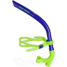 Трубка для плавания Mad Wave Pro Snorkel (синий)