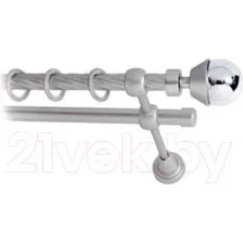 Карниз для штор Lm Decor Мельба 041 2р витой (сатин, 3.2м)