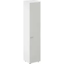 Шкаф Norden Правый 60x60x195.5 / SG.823.WH.SH.R (белый/серый бархат)