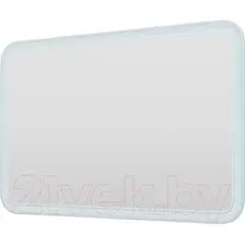 Зеркало Пекам Marta 2 80x50 / marta2-80x50dcl (с подсветкой, сенсором на взмах руки и часами)