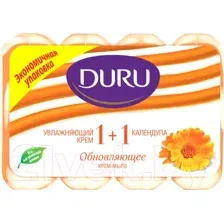 Крем-мыло Duru 1+1 Увлажняющий крем и календула 4x80 г