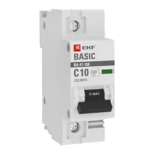 Выключатель автоматический EKF Basic / mcb47100-1-10C-bas
